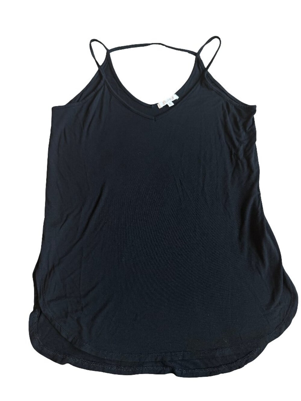 Z Supply Black Flowy Swing Tank Top Camisole V Neck Relaxed Shirt Medium Women's